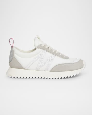 Moncler Men's Pacey Nylon and Suede Runner Sneakers