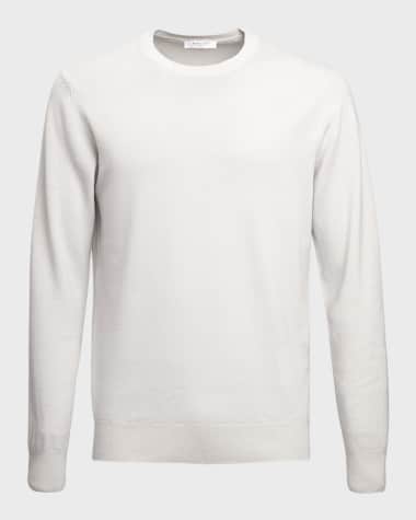 Boglioli Men's Garment-Dyed Wool Sweater