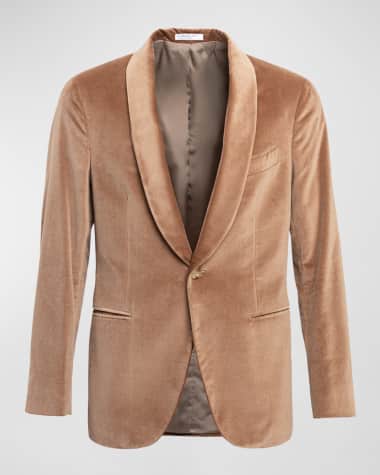 Boglioli Men's Velvet Shawl Tuxedo Jacket