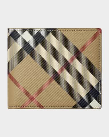 Burberry Men's Check Bifold Wallet