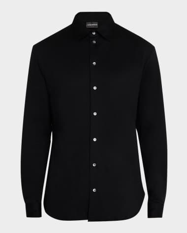 Emporio Armani Men's Jersey Stretch Sport Shirt