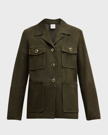St. John Double-Face Suede Jacket
