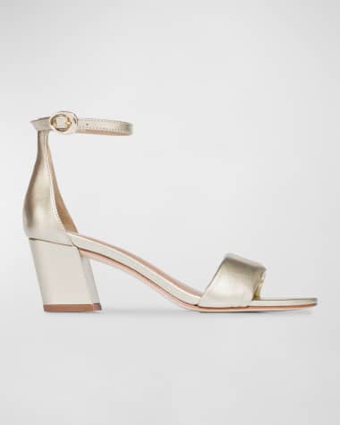 Bernardo Bowie Metallic Ankle-Strap Sandals