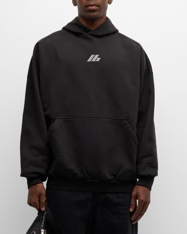 Balenciaga Men's Activewear Oversized Hoodie