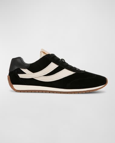 Vince Mix Leather Trainer Sneakers