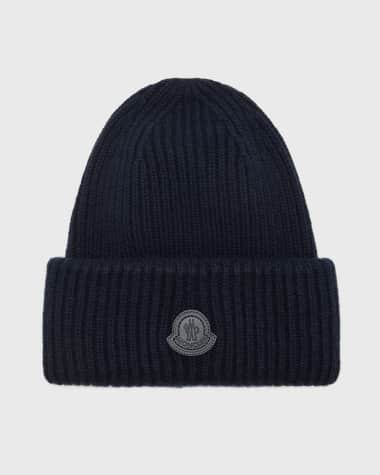 Moncler Men's Ribbed Cashmere Beanie