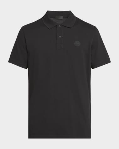 Moncler Men's Logo Cotton Pique Polo