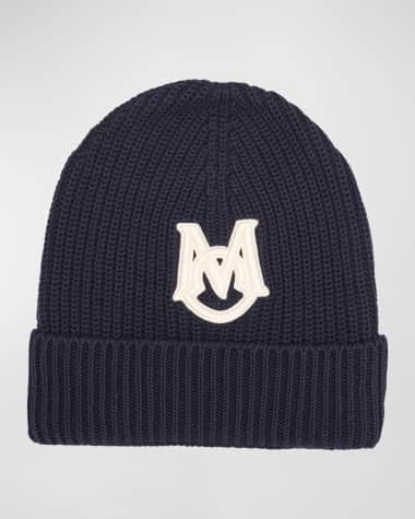 Moncler Men's Interlock Logo Beanie