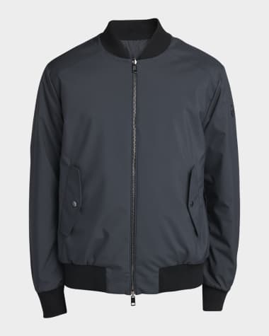 Moncler Men's Diounes Reversible Nylon Bomber Jacket