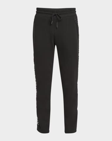 Moncler Men's Fleece Side-Logo Sweatpants