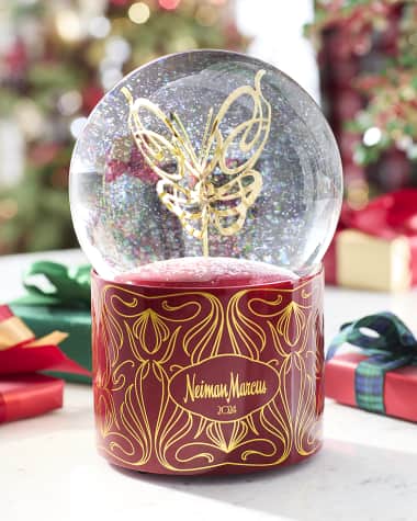 Neiman Marcus Christmas Art Butterfly Snowglobe 2024