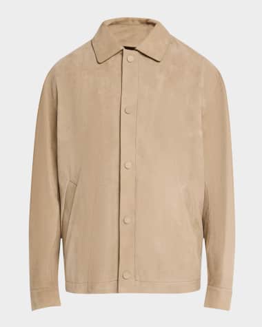 BOSS Camel Men's Mochi Suede Jacket