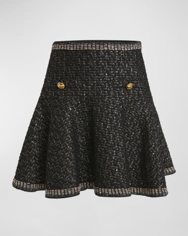 Giambattista Valli Metallic Tweed Mini Skirt