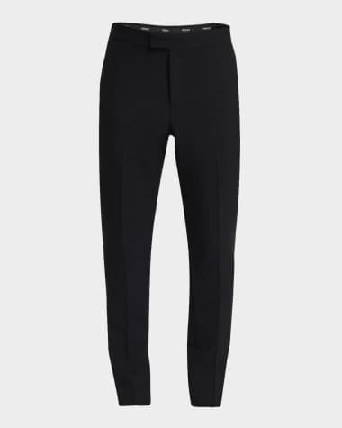 Versace Men's Wool-Mohair Tuxedo Pants