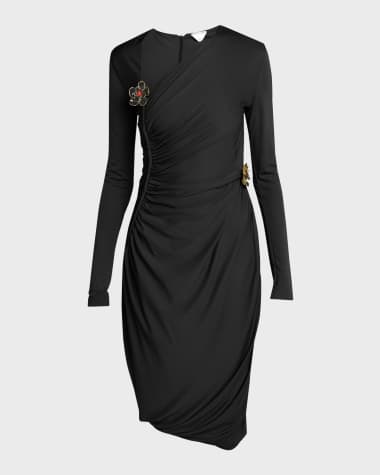 Black Knee Designer Cocktail & Party Dresses | Neiman Marcus