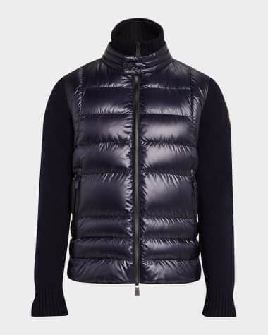 Moncler Grenoble Men's Down Knit Zip Jacket