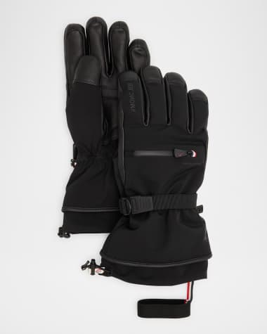 Moncler Grenoble Men's Padded Contrast Ski Gloves