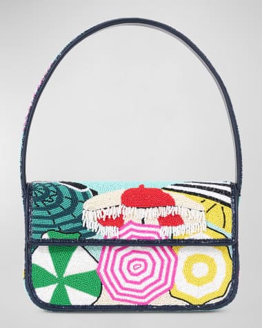 STAUD Tommy Beaded Shoulder Bag