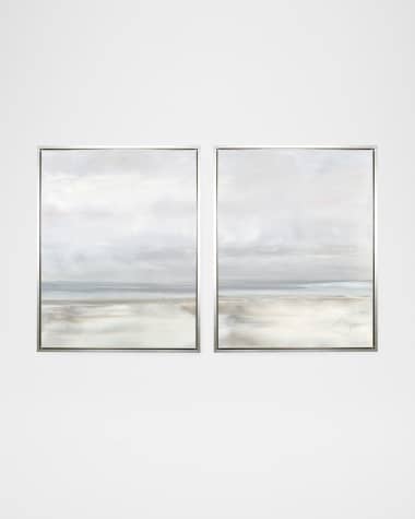 Benson-Cobb Studios "Sympatico" Hand-Embellished Diptych, 30" x 40"