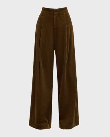 A.L.C. Andrew Wide-Leg Corduroy Pants