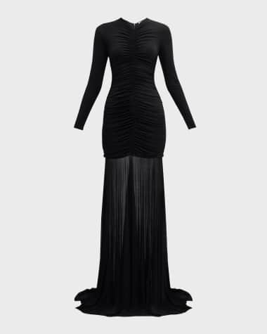 A.L.C. Fawn Ruched Column Gown
