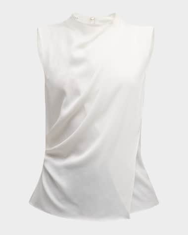 A.L.C. Amira Cowl-Neck Sleeveless Top