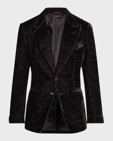 TOM FORD Men's Shelton Velvet Faille Cocktail Jacket