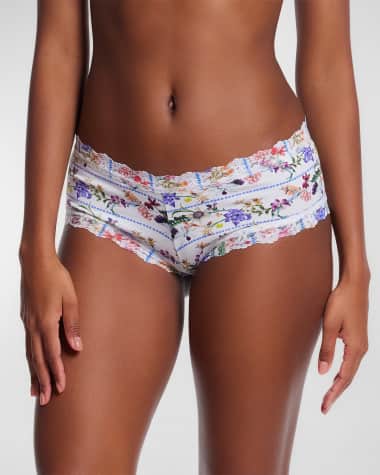 Hanky Panky Floral-Print Supima Cotton Boyshorts