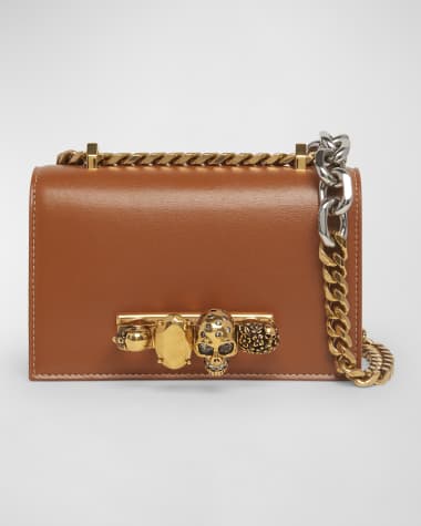 Alexander McQueen Mini Skull Jewel Leather Crossbody Bag