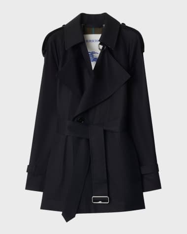 Burberry Belted Double-Breasted Trench Jacket