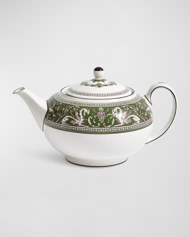 Wedgwood Florentine Verde Teapot, 27 oz.