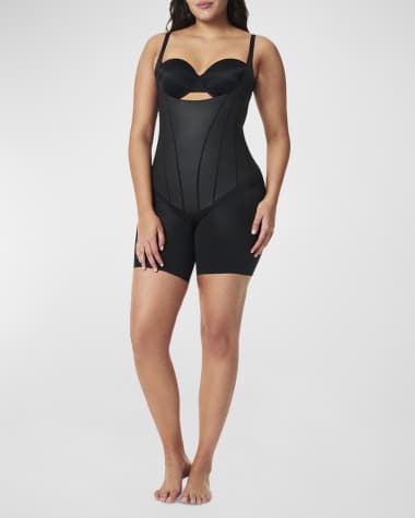 Spanx Super Sculpt Open-Bust Mid-Thigh Bodysuit