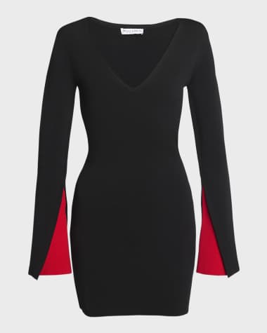 JW Anderson Contrast Cuff Body-Con Mini Dress