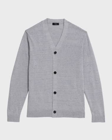 Theory Men's Larus Linen-Blend Cardigan