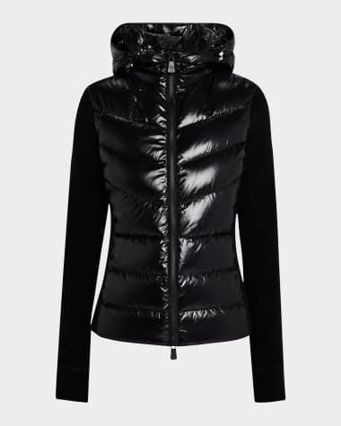 Moncler Grenoble Puffer Polar Fleece Zip-Up Cardigan