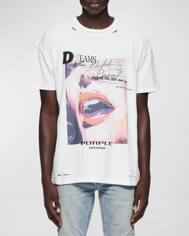 PURPLE Men's Textured Inside-Out T-Shirt