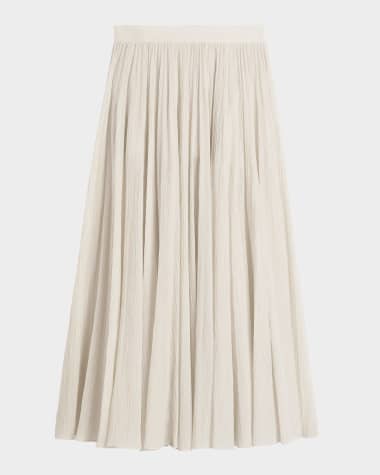 Toteme Crinkled Plisse Maxi Skirt