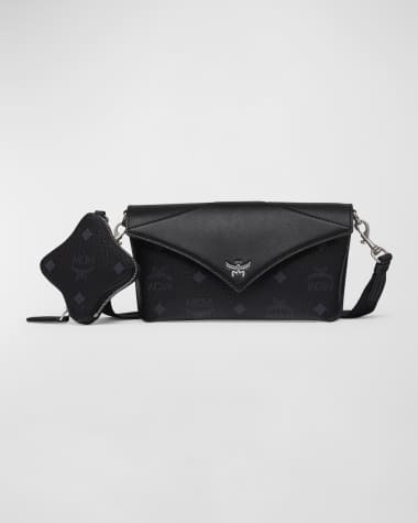 MCM Visetos Monogram Flat Pouch Shoulder Bag