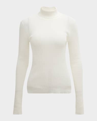 A.L.C. Jo Ribbed Turtleneck Top