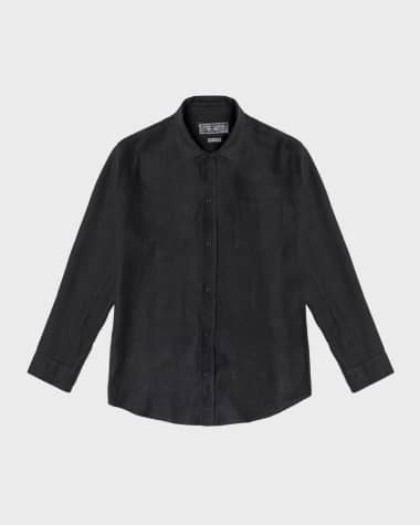 Desmond & Dempsey Oversized Linen Lounge Shirt