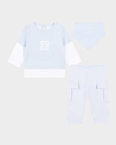 Givenchy Boy's Logo-Print Three-Piece Set, Size Newborn-6M