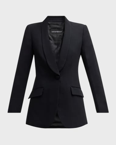 ジャケット EMPORIO ARMANI Women Jackets EW000837AF12516UC001 BLACK Women's leather clothing: jackets, trousers | Emporio Armani