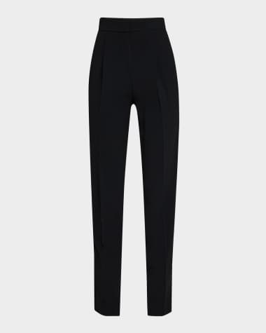 Emporio Armani Essentials Pleated Tapered Trousers