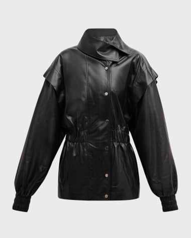 Salon 1884 Misha Leather Track Jacket