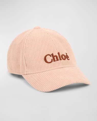Chloe Girl's Corduroy Logo Baseball Cap