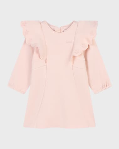 Chloe Girl's Logo Embroidered Dress, Size 6M-3