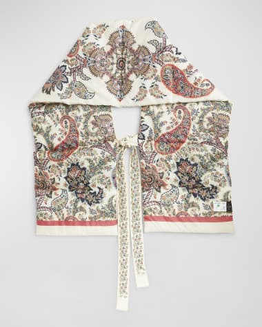 Etro Paisley Quilted Wool-Blend Scarf