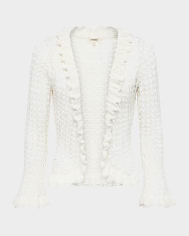 L'Agence Solaris Open Stitch Cardigan