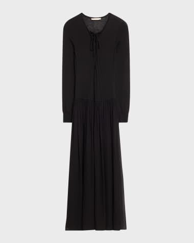 Ulla Johnson Colette Long-Sleeve Drop Waist Dress