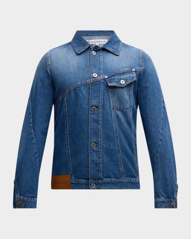 JW Anderson Men's Anchor Twisted Denim Jacket